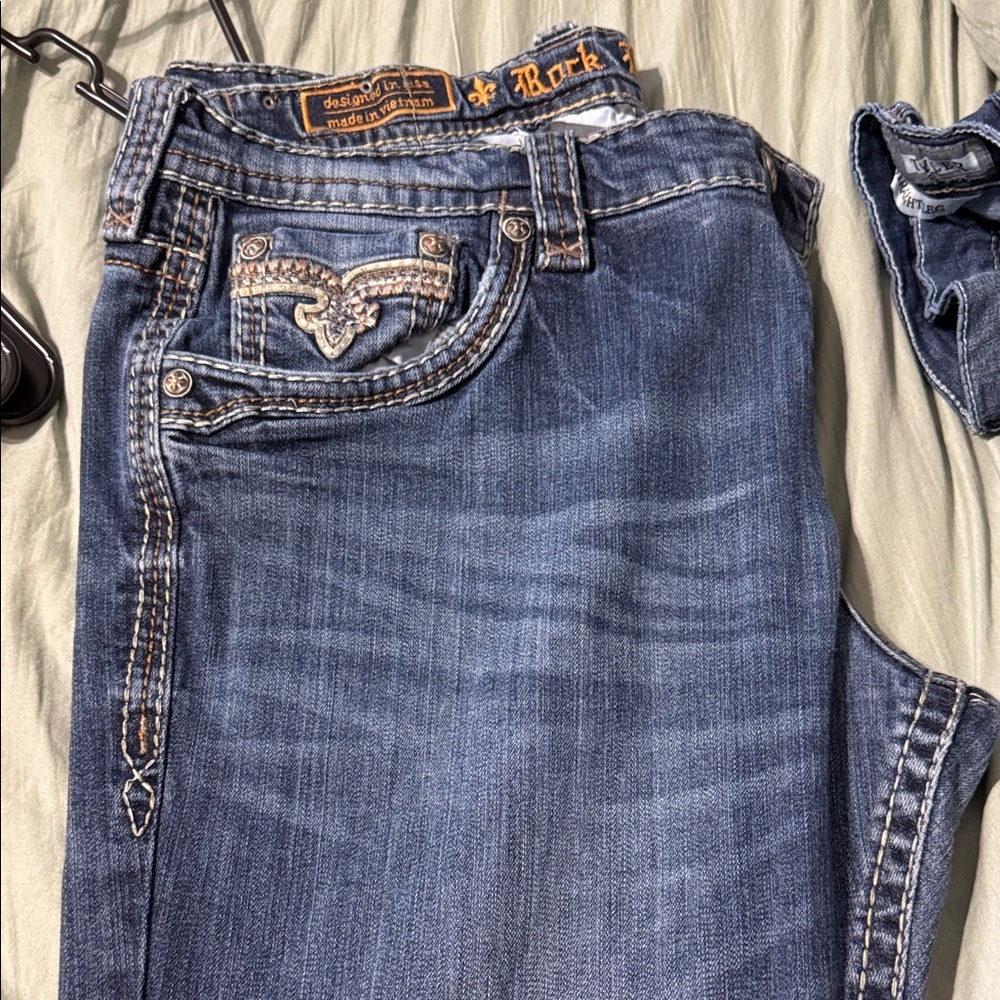 Rock Revival Dark Blue Denim Jeans